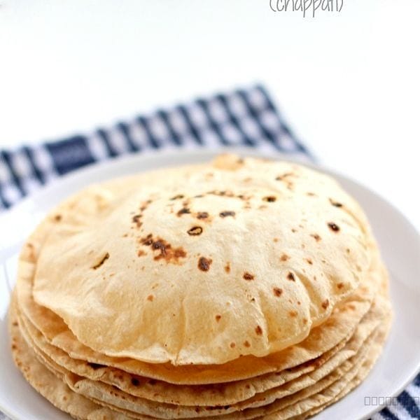 Plain phulka roti (6)