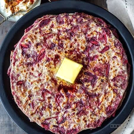 CARROT BEETROOT PARATHA(3) WITH DAL MAKHNI