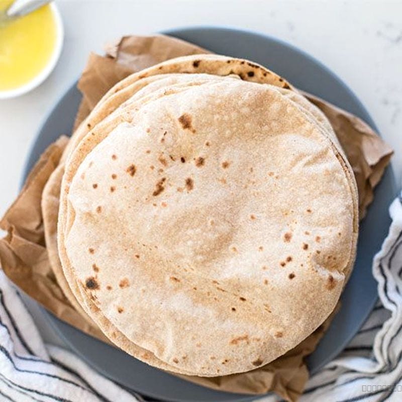 Plain phulka roti (5)
