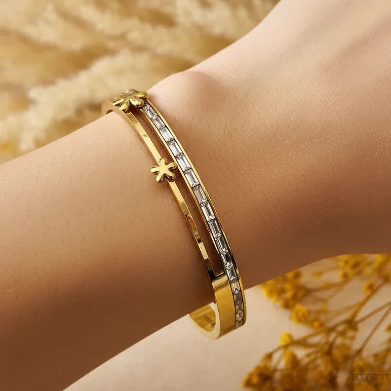 crystal gold cuff bracelet