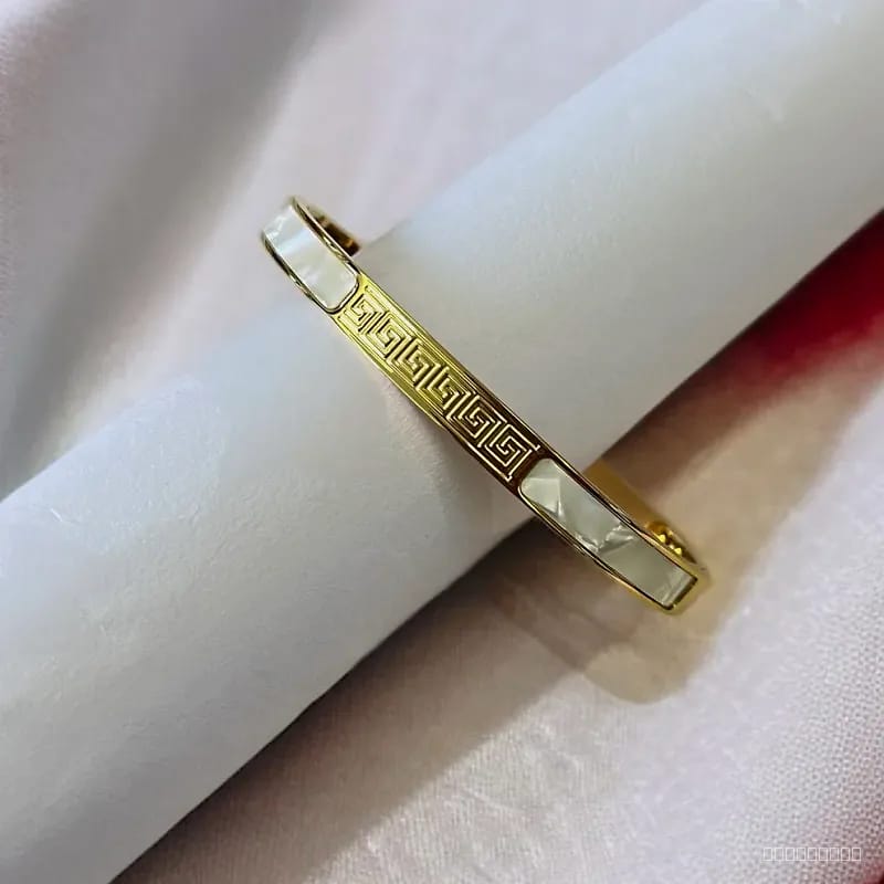 gold MOP cuff braclet
