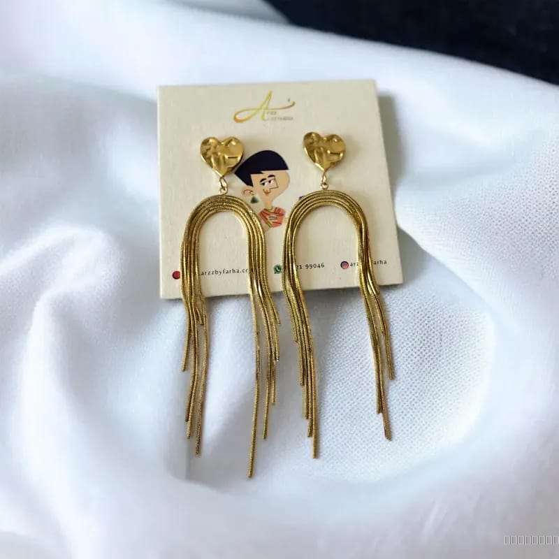 heart tassel earing