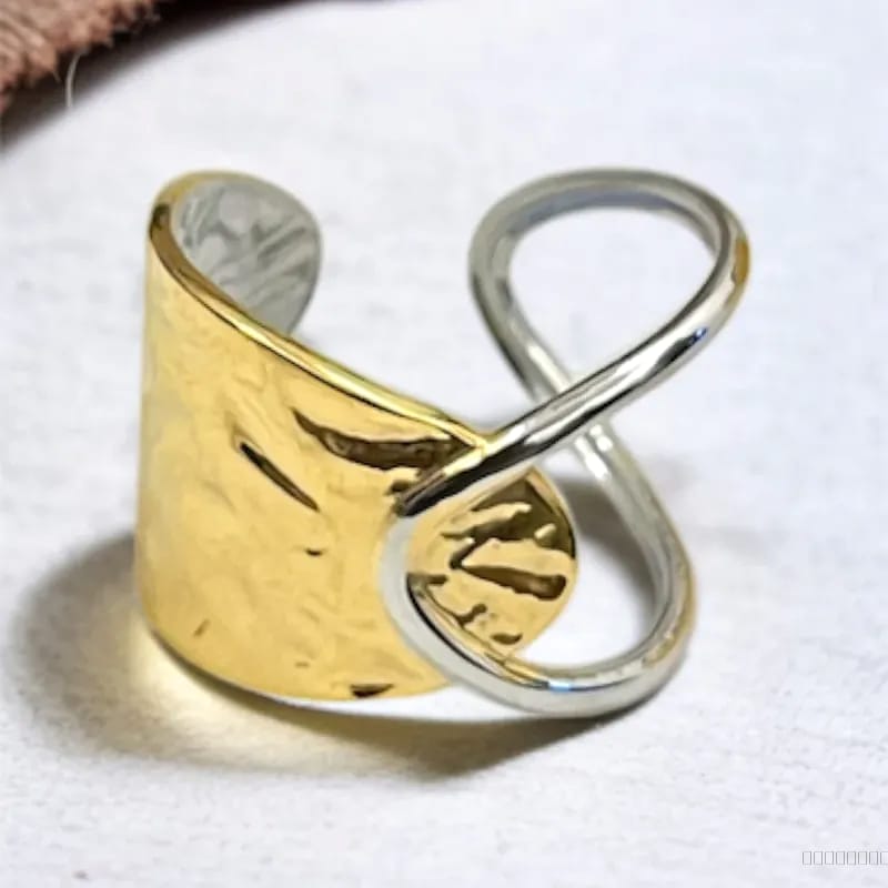 dual tone anti tarnish ring
