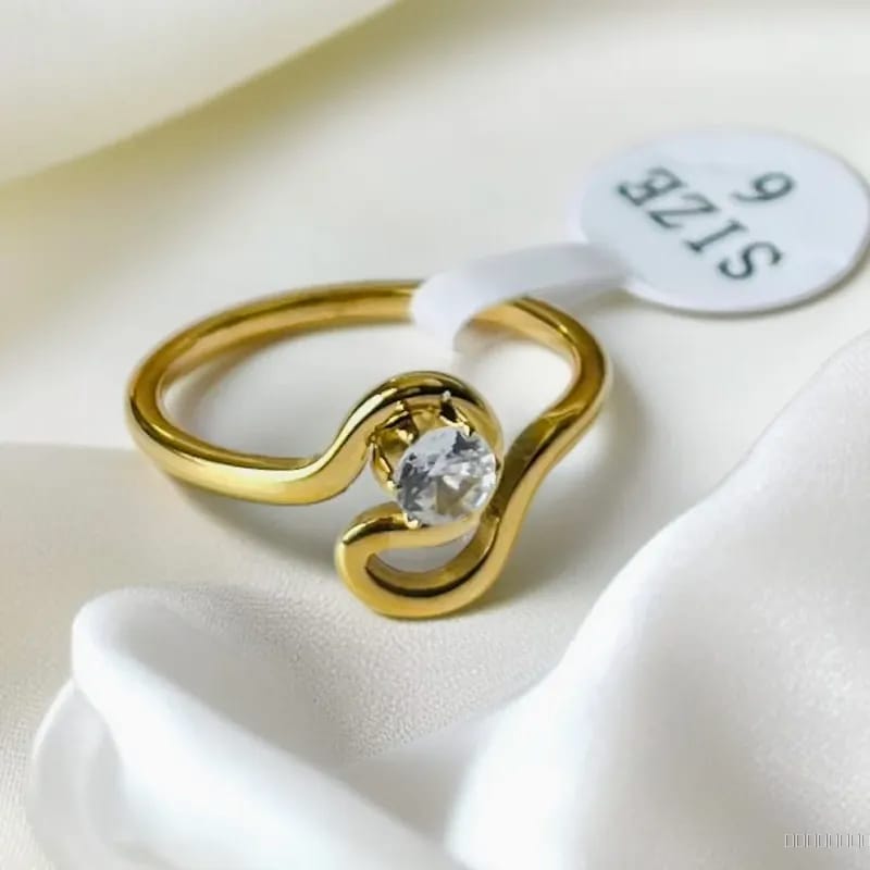 anti tarnish gold diamond ring