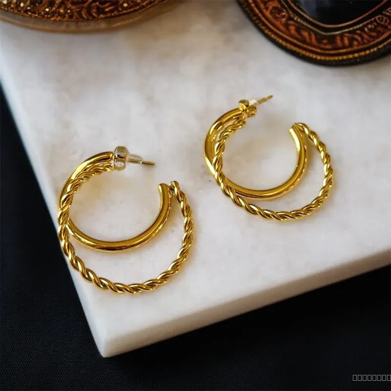 double ring hoop