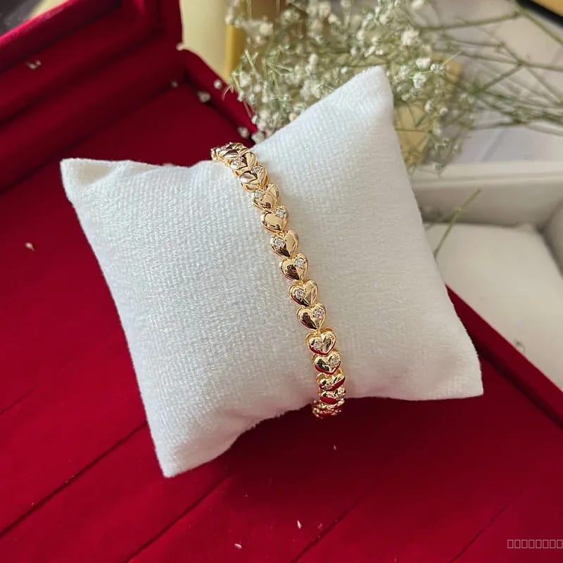 heart AD studded bracelet
