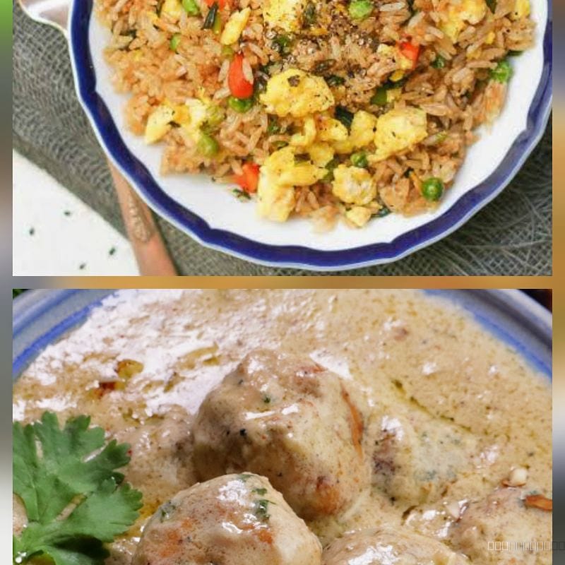 EGG CHICKEN FRIED RICE & CHICKEN KOFTA (COMBO)