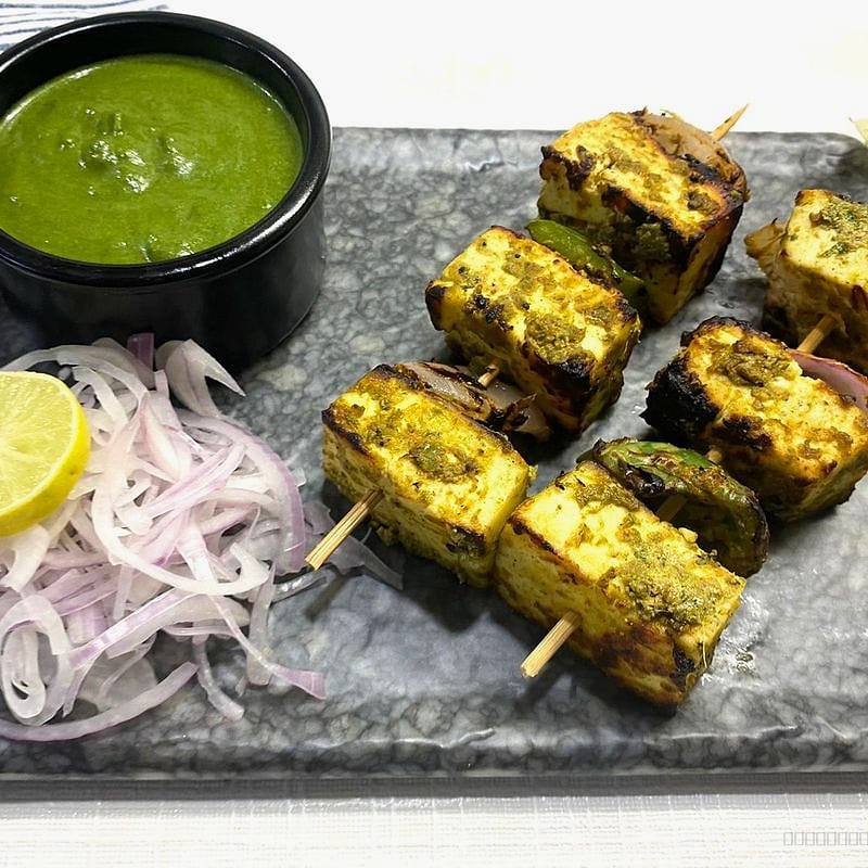Hariyali paneer tikka 