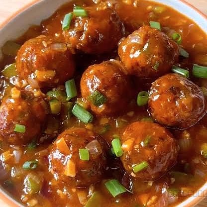 Veg manchurian ( minimum 2 plates)