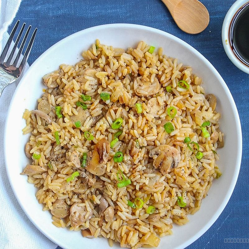Mushroom fried rice 