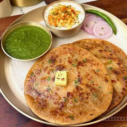 DINNER (ALOO KA PARATHA)2 pieces 