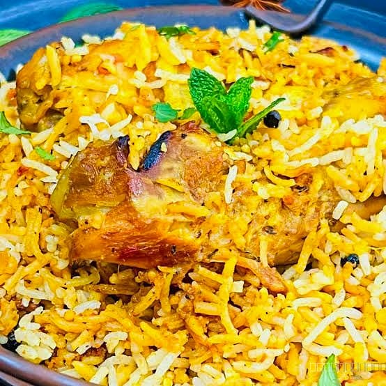Dinner (chicken biryani)