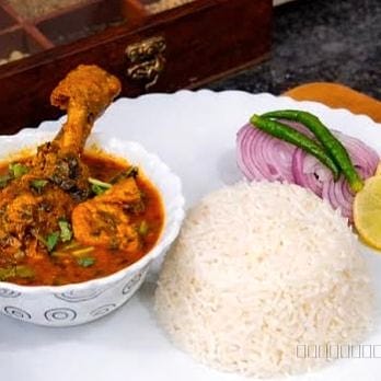 Chicken curry with rice 
